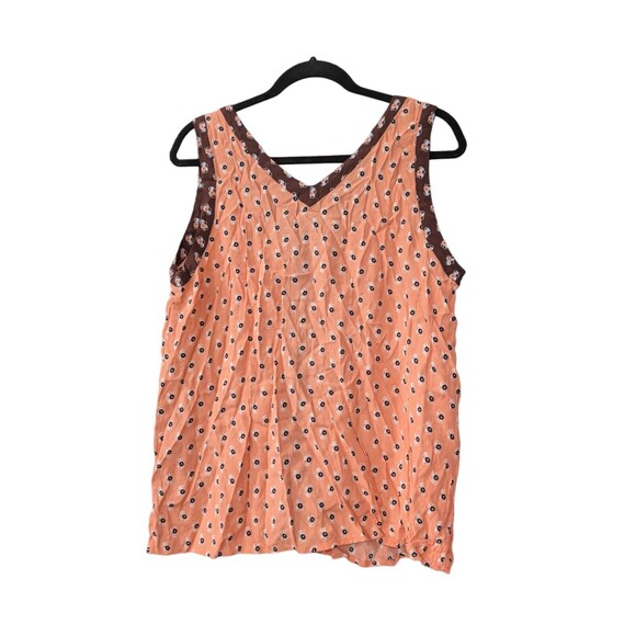 Ann Taylor LOFT Women's Sleeveless Floral Blouse Size L - Picture 2 of 3